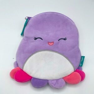 Squishmallows Purple and Pink Plush Toy and Pouch